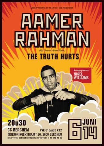 Comedian Aamer Rahman komt op 6 juni naar Antwerpen